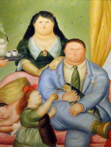 la familia colombiana fernando botero 1973