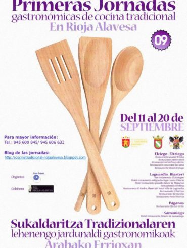 Cartel de las I Jornadas de Cocina Tradicional de la Rioja Alavesa (1)