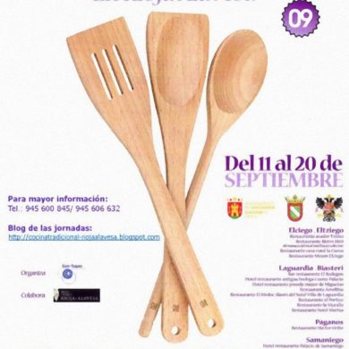 Cartel de las I Jornadas de Cocina Tradicional de la Rioja Alavesa (1)