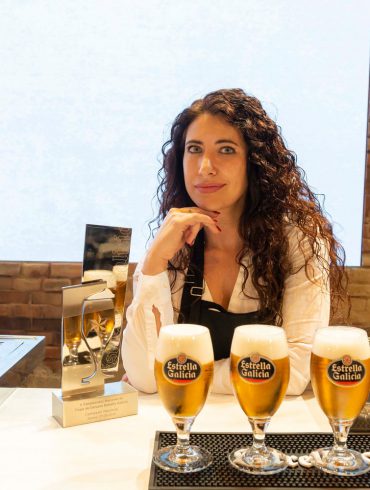 Davinia Martínez, ganadora del Campeonato Nacional de Tiraje de Cerveza 2018